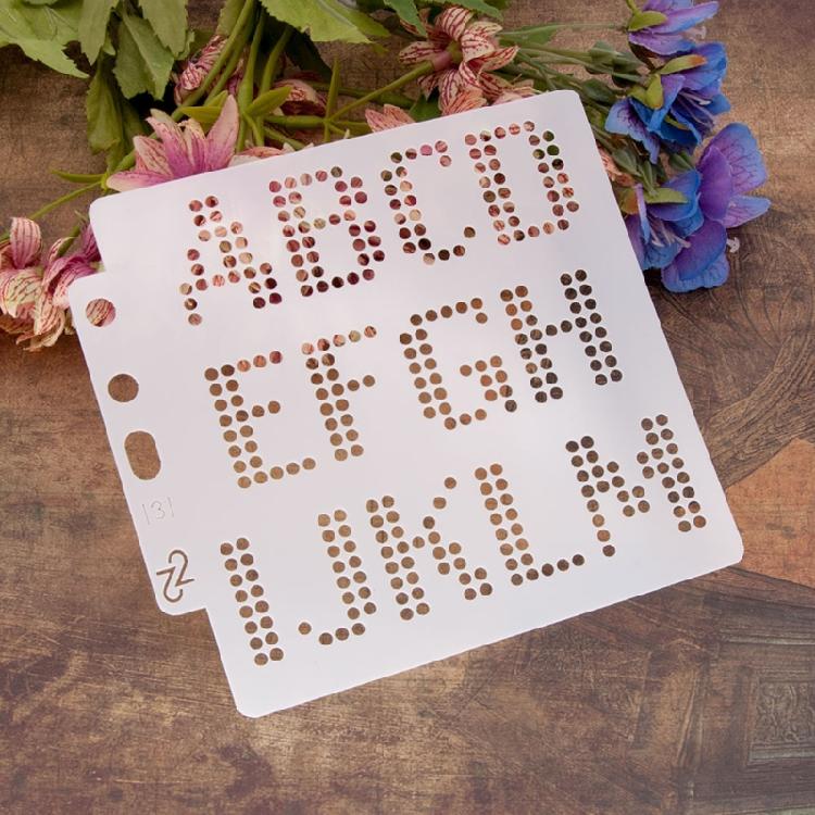 Exquisite Letter Number Stencil Template DIY Album Card Making Painting Template