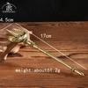 Copper Trident Tea Knife Desk Ornaments Vintage Brass Miniatures Figurines Decorations Greek Mythology Poseidon Accessory