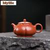 150ml High-end Yixing Purple Clay Teapots Handmade Rib Xishi Pot Raw Ore Zhu Mud Tea Making Kettle With Infuser Zisha Tea Set