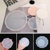 Transparente Silikonform DIY Runde Herz-Fruchtplattenform Tablettform UV-Epoxidharz Untersetzerformen Handgefertigter Schmuckherstellungswerkzeuge