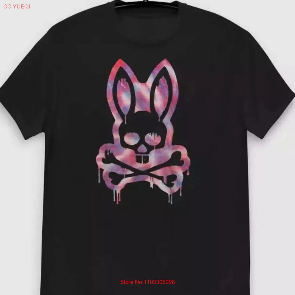 Trippy Bunny T Shirt Psychedelic Style Vintage Streetwear Fashion Designer Clothes Breathable Soft Stylish Casual Homme