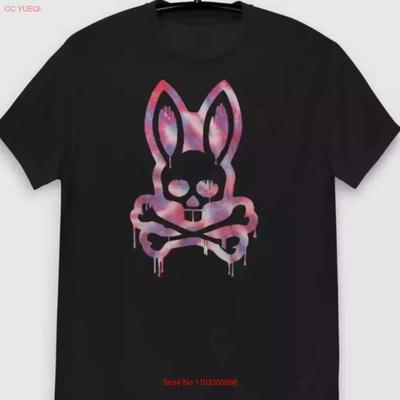 T-shirt Lapin Trippy Style Psychédélique Vintage Streetwear Vêtements de Créateur Respirant Doux Élégant Décontracté Homme