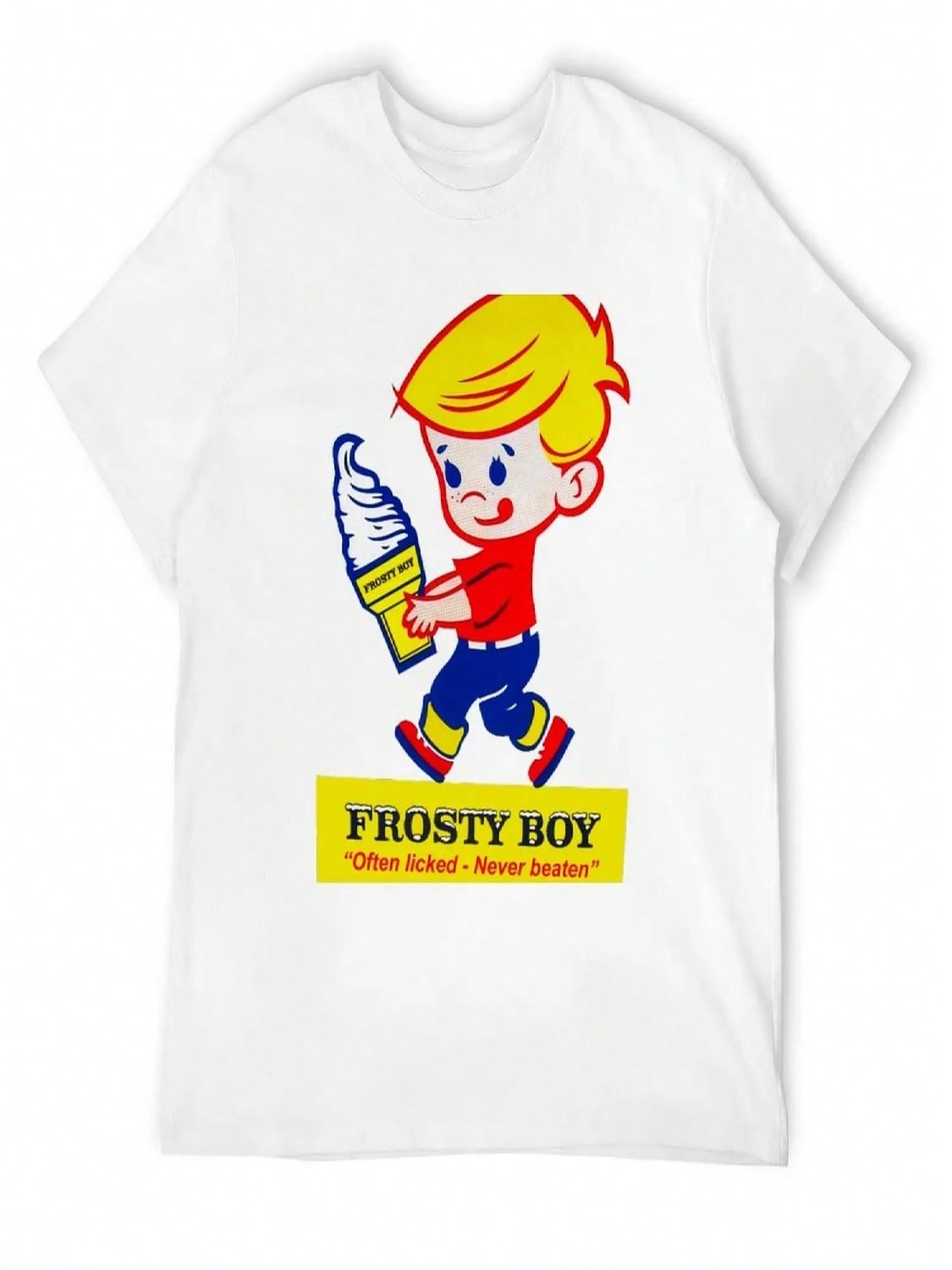 Футболка с мороженым Frosty Boy Одежда для Валентинов Графические футболки Футболки Для унисекс Хлопок S разноцветный