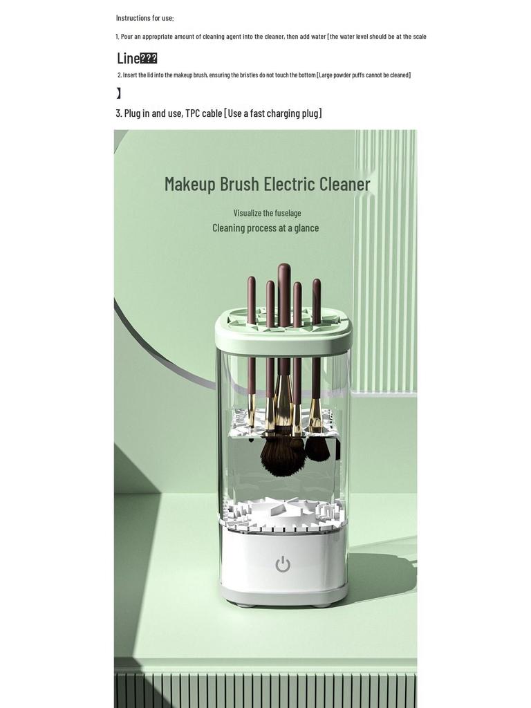 Compact Multi-functional Makeup Brush Cleaner & Fast Dryer
