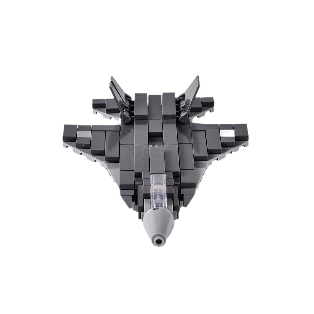 J F22 Fighter Building Block Military Armed Aircraft Assembly Toy Compatible Small Particle Set