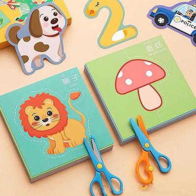 Fun Educational Paper Cutting Craft Set for Kids 3-6 Years