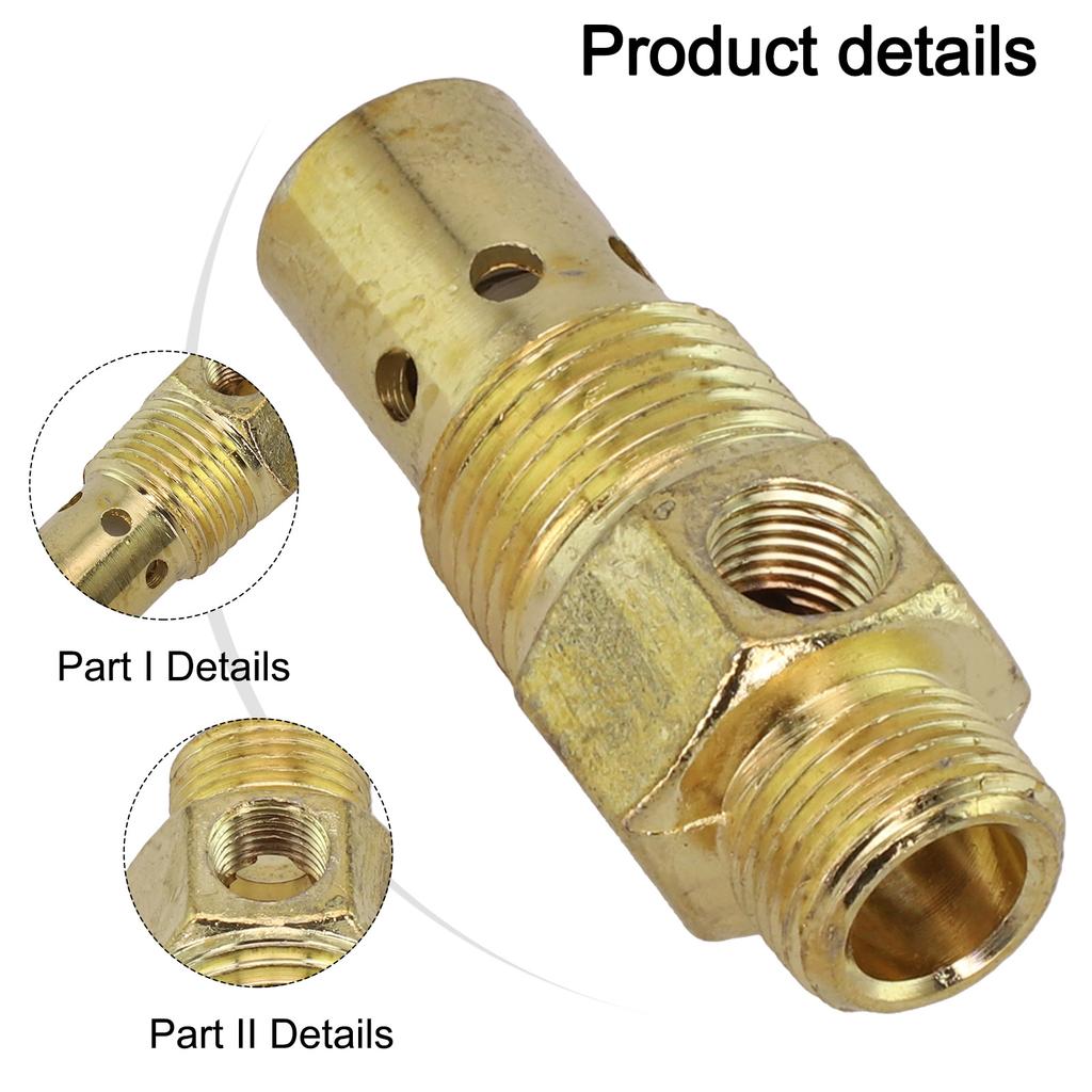 G1/2 Compression Thread Air Compressor Valve Connected To Air Compressor 20.5mm Compressor Line Input NPT Pipe Thread