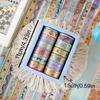 12pcs Vintage Chinese Style Washi Tape Set Gilded Flourishing Flowers Textured Decorative Stickers for Scrapbooking A3269