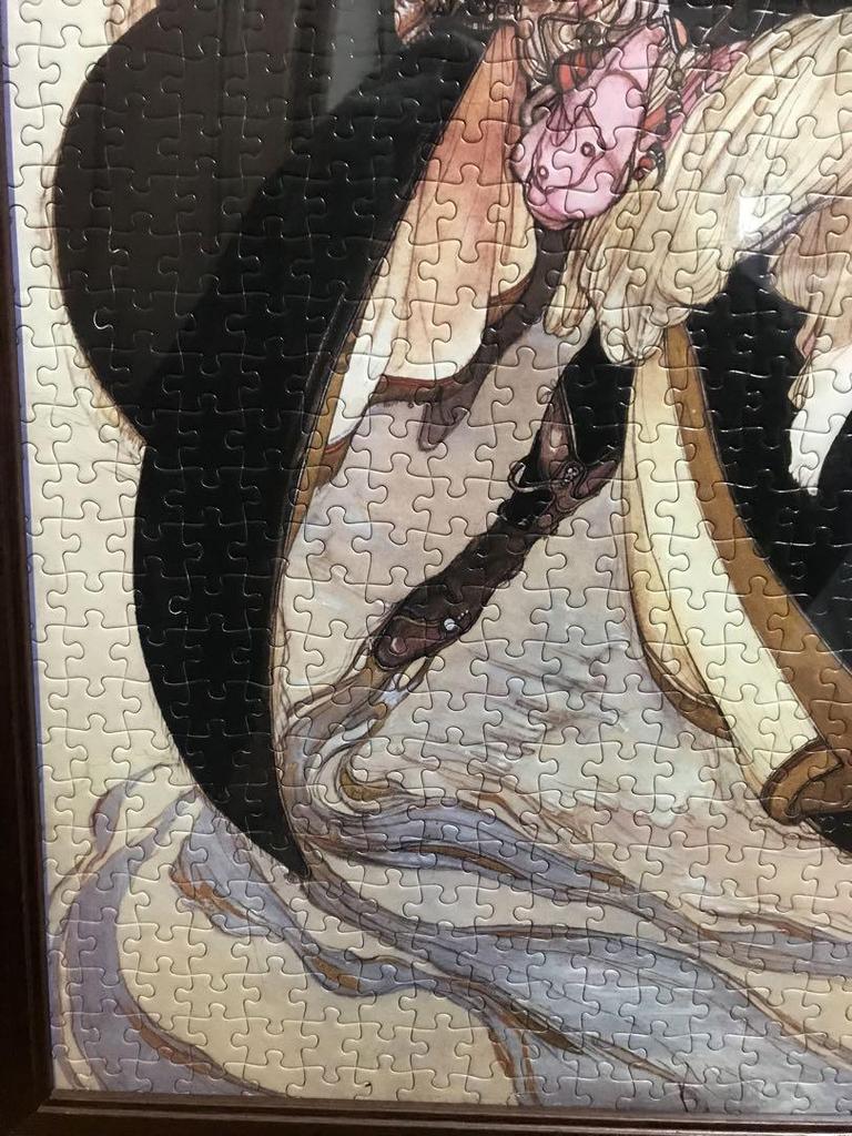 [USED] Yoshitaka Amano Hunter Phantom Jigsaw Puzzle Finished 1000 Pieces
