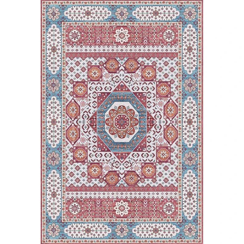 Dywan w stylu etnicznym vintage do sypialni, domu, hotelu, miękka mata z możliwością prania, dekoracja salonu, przedpokoju, szatni, dywanik pod stolik kawowy