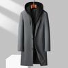 Cappotti di Lana Misti Cashmere Lunghi Casual con Cappuccio da Uomo Cappotti Trench Cappotti Invernali da Uomo Giacche Invernali Business Casual
