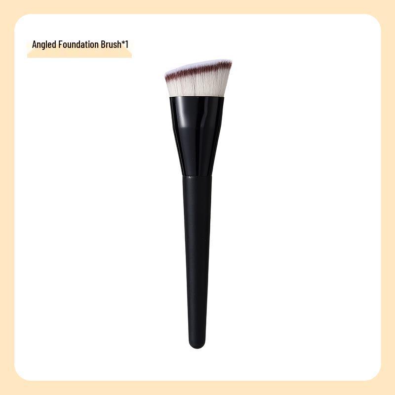 Schlanker & Breiter Zungenförmiger Foundationpinsel - Nahtloser Concealer, Keine Puderaufnahme, Flache Weiche Borsten