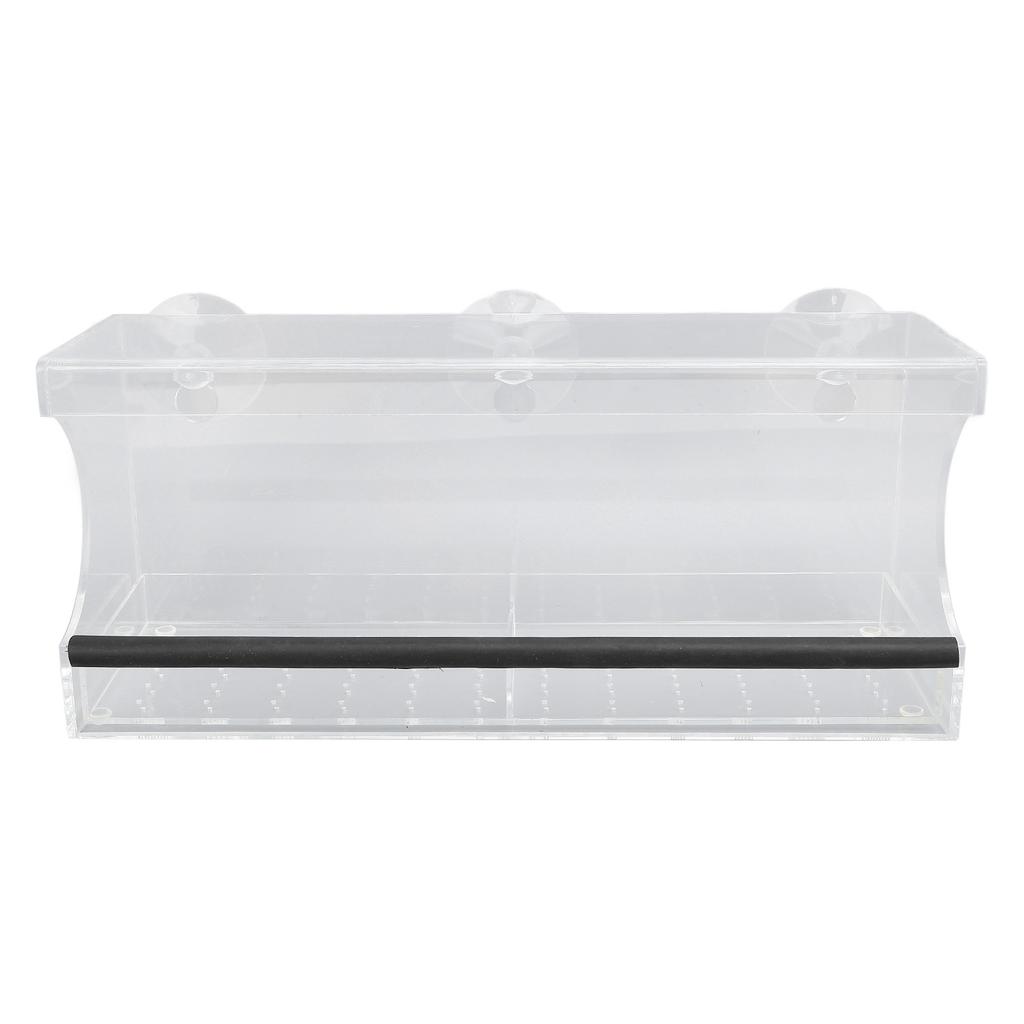 Window Bird Feeder Plastic Drop Proof Cute Transparent Bird House with Suction Cups for Home