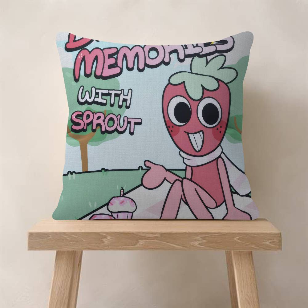 Popular Game DDandys World Cute Cushion Cover Pillow Cover Decor Pillowcase Printed Cushion Case for Couch