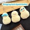 Llaveros de Pato Chirriante Bonitos Dibujos Animados Llavero de Pato de Peluche Encantador Colgante para Mochila Escolar Llaveros de Dibujos Animados Decoración para Mochila