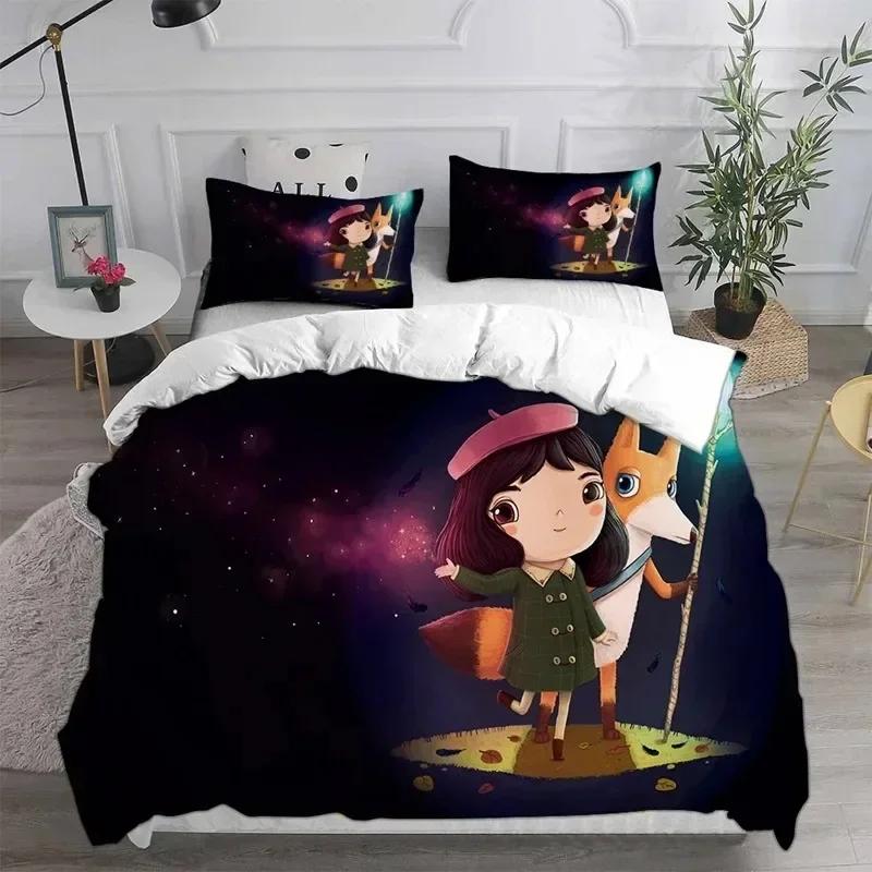 Home Textiles Little Misfortune Bedding Sets Comforter Quilt Bed Cover Duvet Cover Pillow Case Sets Kids Adult Size