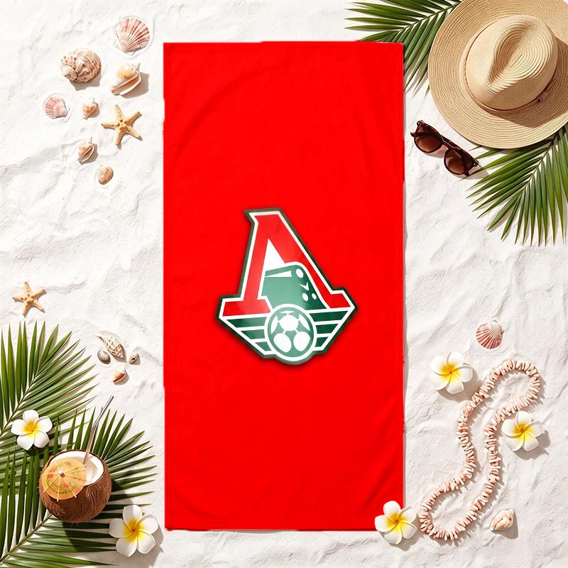 Lokomotiv Yaroslav (1) Soft Beach Towel Stylish Beach Pool Towel for Summer Seaside Vacation Travel