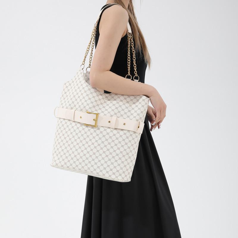 Trendy Urban Vintage Large Capacity Shoulder Bag In Black White Gray And Brown Options