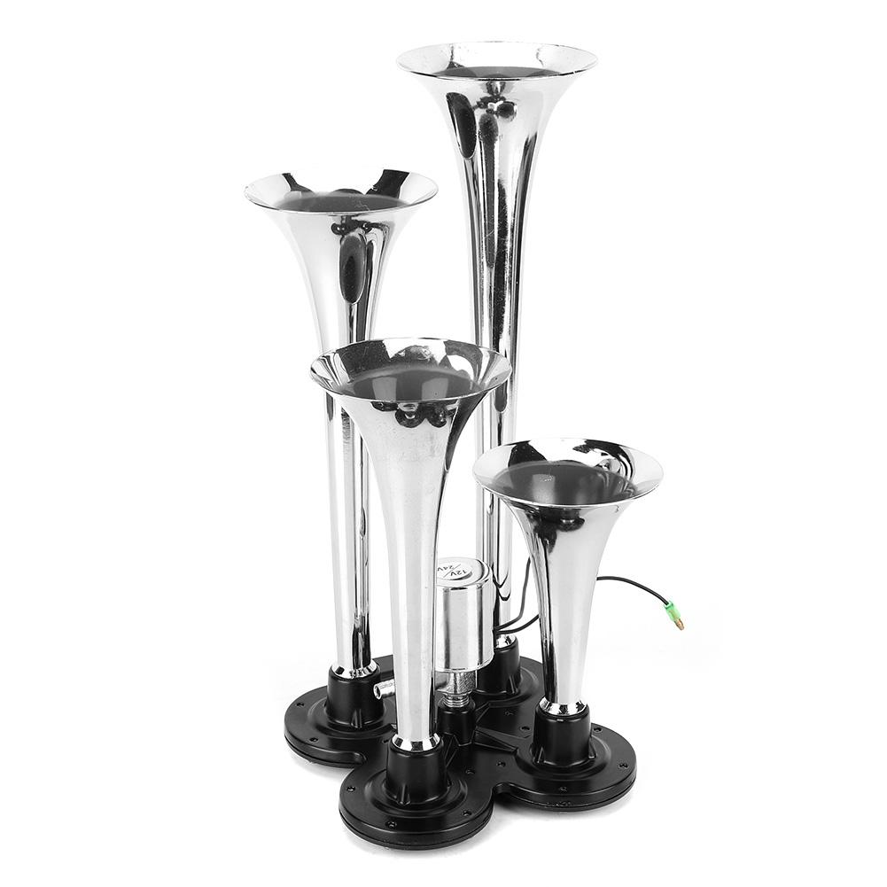 12V 130dB Vierteiliges Kompaktes Zug-LKW-Luftalarmhorn