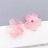 50 Multicolor Transparent Gradient Cherry Blossom Petal Charms for DIY Jewelry