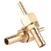 2pcs 410mm Brass Fitting Hose Barb Tail Reducer Reducing Plug Connector