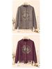 2025 New Style Tang Suit Plus Velvet Warm Sweater for Middle-Aged and Elderly Women 