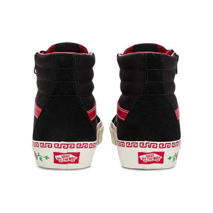 Vans Sk8 Rabbit Year Lightweight Durable High-Top Skate Shoes Unisex Sneakers Black VN0007NZBLK