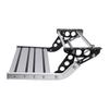 RV Steps 400lbs Load Capacity Aluminum Alloy Single Ladder Step Manual Telescopic Folding RV Entry Stair for Camping