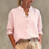 Neue Damen Freizeitbluse mit Spitze, Rüschen und V-Ausschnitt, langärmlig