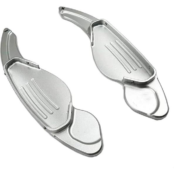 Лепестки переключения передач для автомобиля, для Jaguar, для XF 2011 2012 2013 2014 2015 2016, 2 шт., Лепесток переключения передач, Расширитель лепестка переключения передач, Лепесток переключения рулевого колеса серебряный