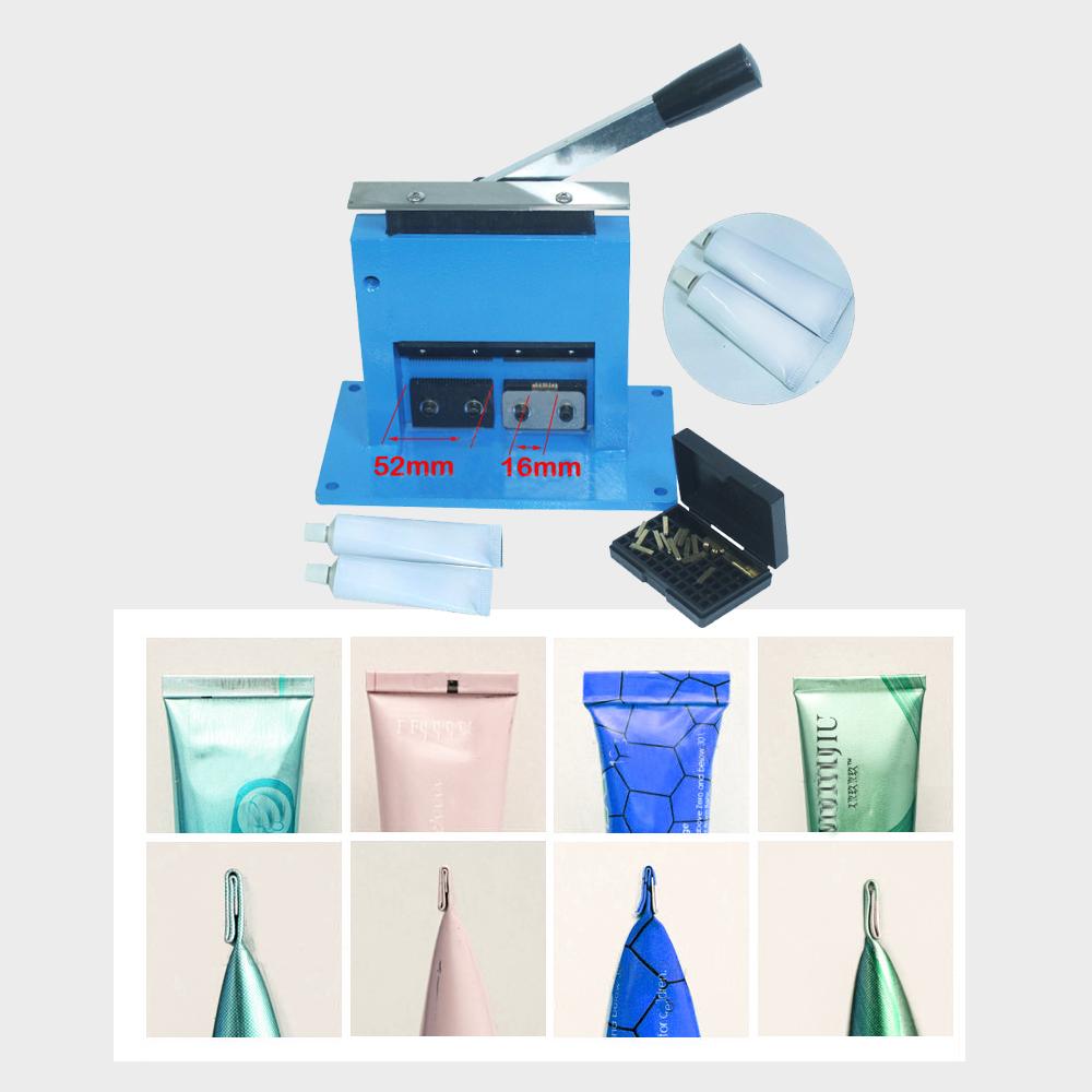 Manual Sealing Machine Sealer for Metal Tube Toothpaste Shoe Oil Ointment Tube Tail Production Date Batch Number Coding