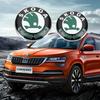 Autocolant Auto 1 Bucată 8/9CM Emblema Capotă Față Mașină Autocolant Portbagaj Spate Pentru Skoda Octavia Rapid Kodiaq Karoq Fabia Kamiq Superb De