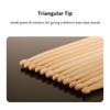 1 Pair Drumstick 5A  Anti Slip Drumstick Antiskid Drum Sticks Maple Wood Drumsticks Triangular Tip with Non Slip