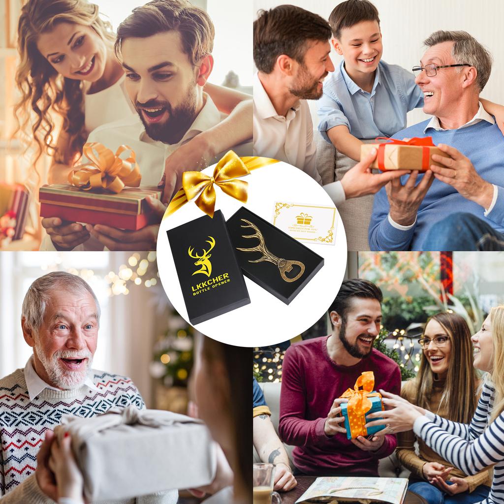 Beer Opener Creative Antler Shape Cool Original Gifts for Men Luxury Bottle Opener Beer Accessories Funny Vintage Corkscrew