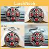 Classic Red Cross Knight Round Alloy Keychain Gift For Friends And Family