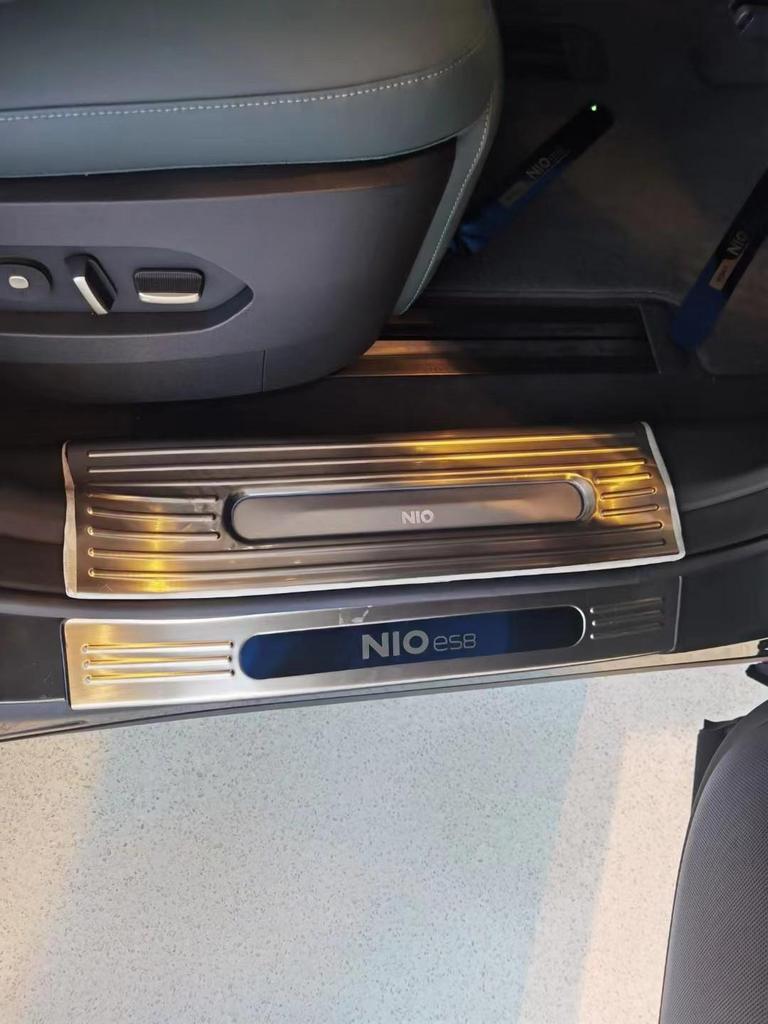 23 Nio ES8 Door Sill Scuff Plates & Rear Bumper Protector - Anti-Scratch Stainless Steel Welcome Pedals