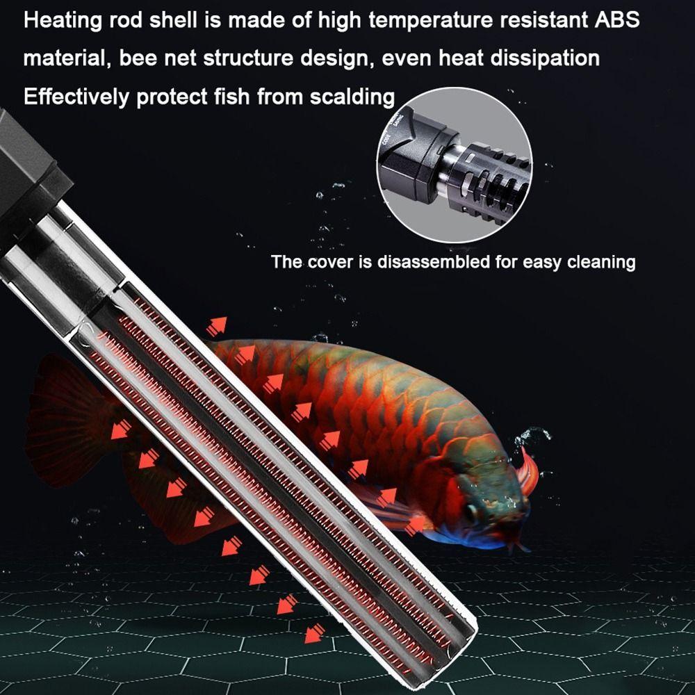 Leave Water Power Off Aquarium Submersible Heater 50-500W Fish Tank Thermostat  Aquarium Supplies