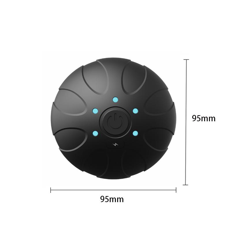 Rechargeable 5 Gears Vibrating Massage Ball Portable Peanut Massager Vibrating Foam Roller For Fitness Mobility Yoga Relaxation