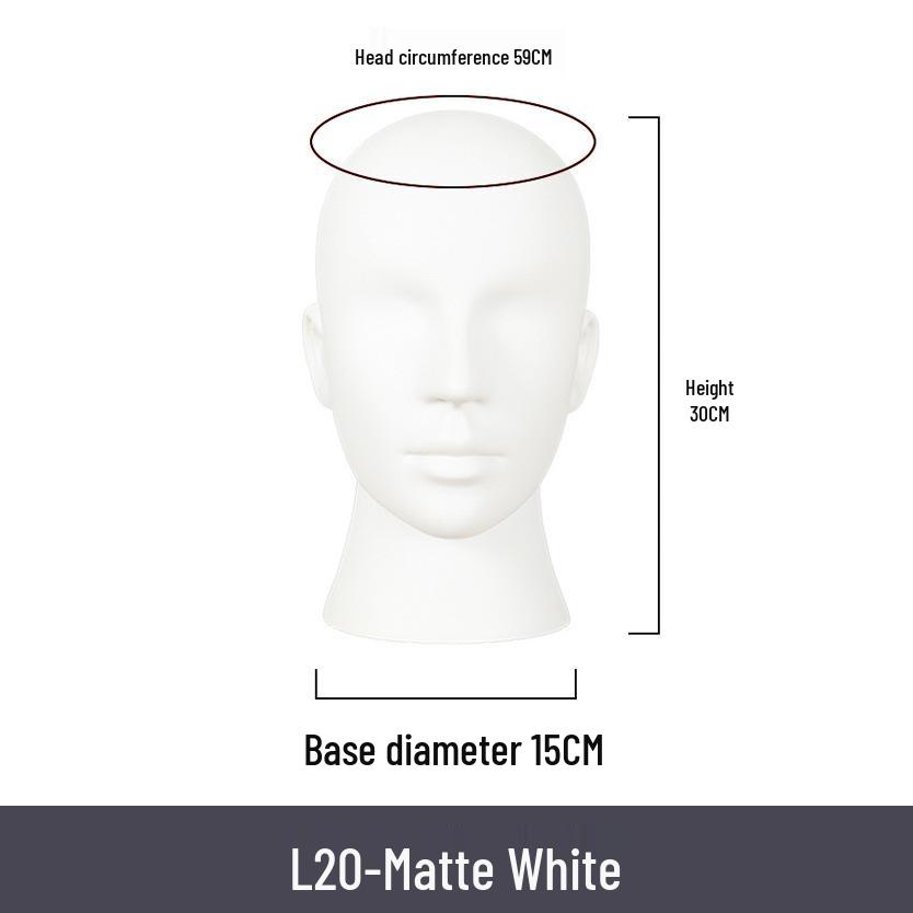 Multifunctional Display Mannequin Head for Spray Paint Hat, Bow Tie, Glasses, and Mask Props