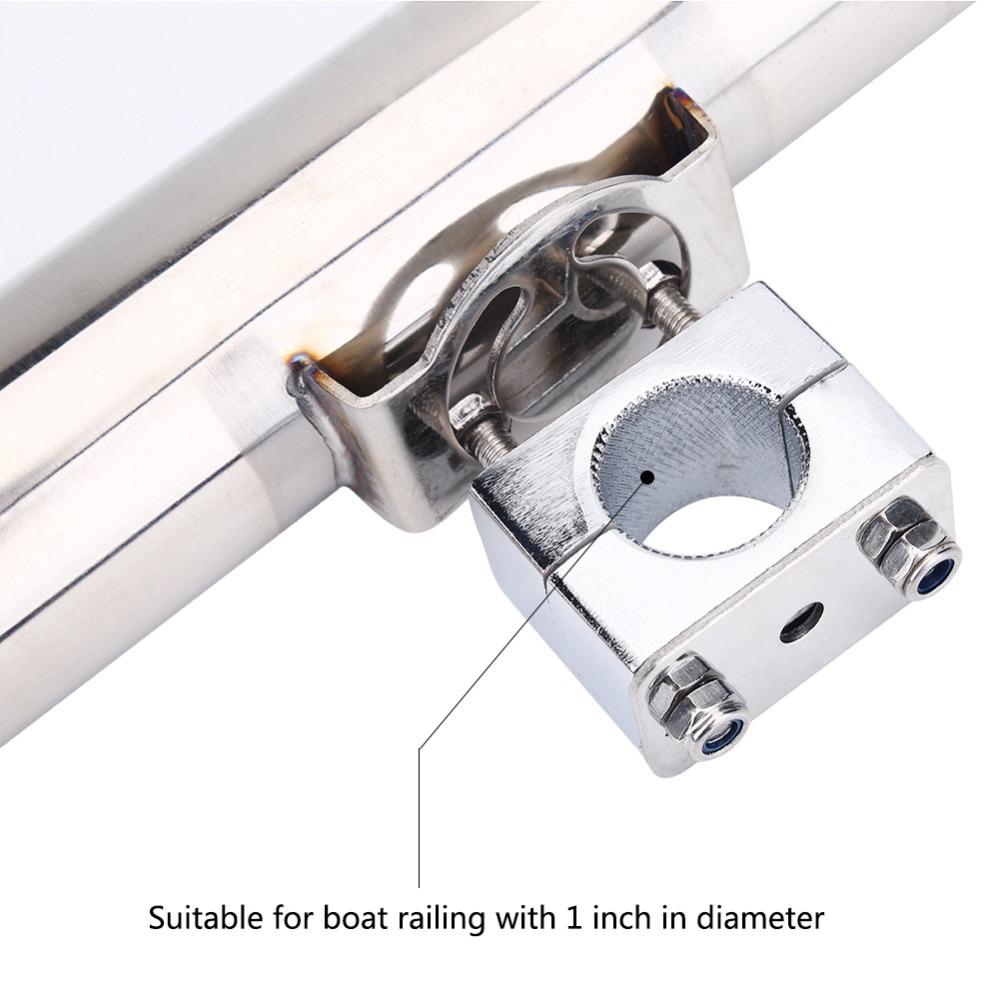 Silver Boat Fishing Rod Holder Adjustable Rod Support Stand Durable Fishing Rod Holder  Marine