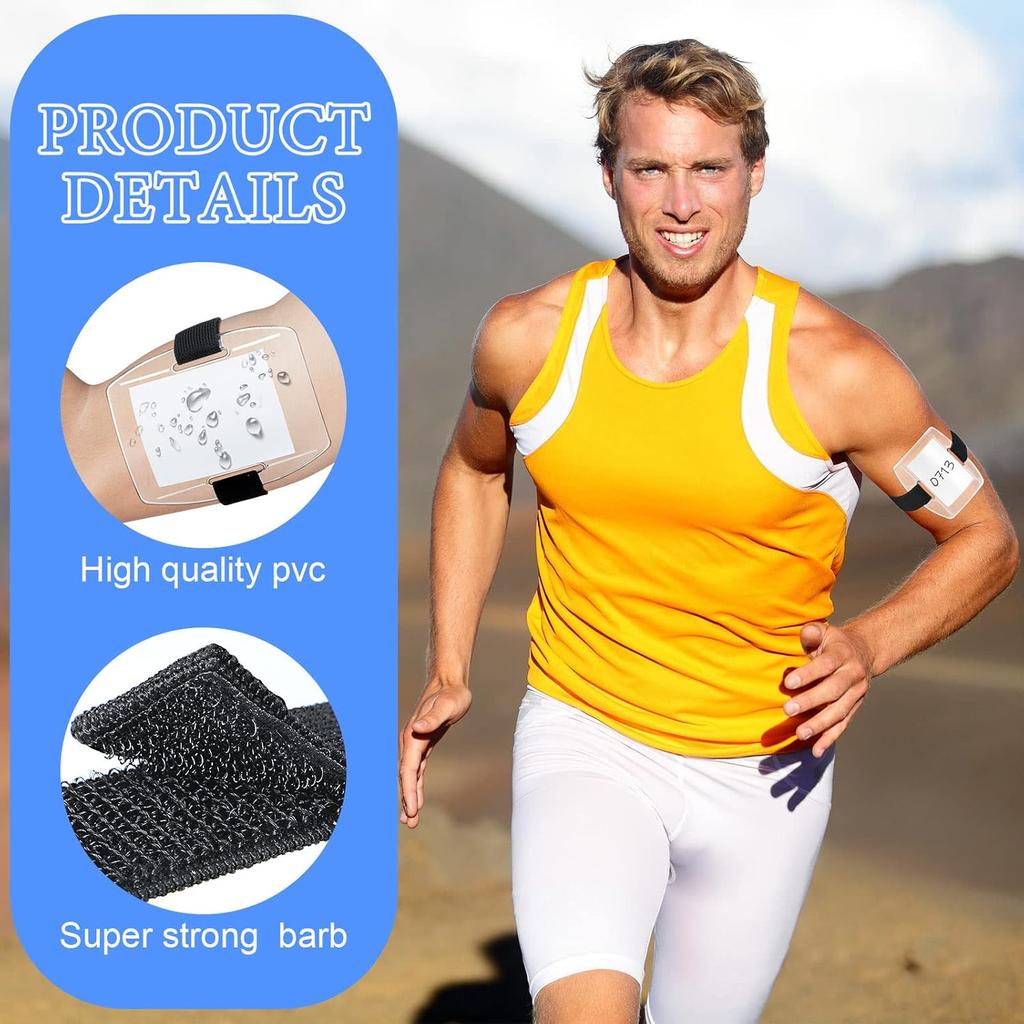 Meanplan 50 Pcs Arm Badge Holder Armband ID Badge Holder Bulk Visibility PVC with Adjustable Belt Elastic Armband Clear Name Tag for Work Pass,