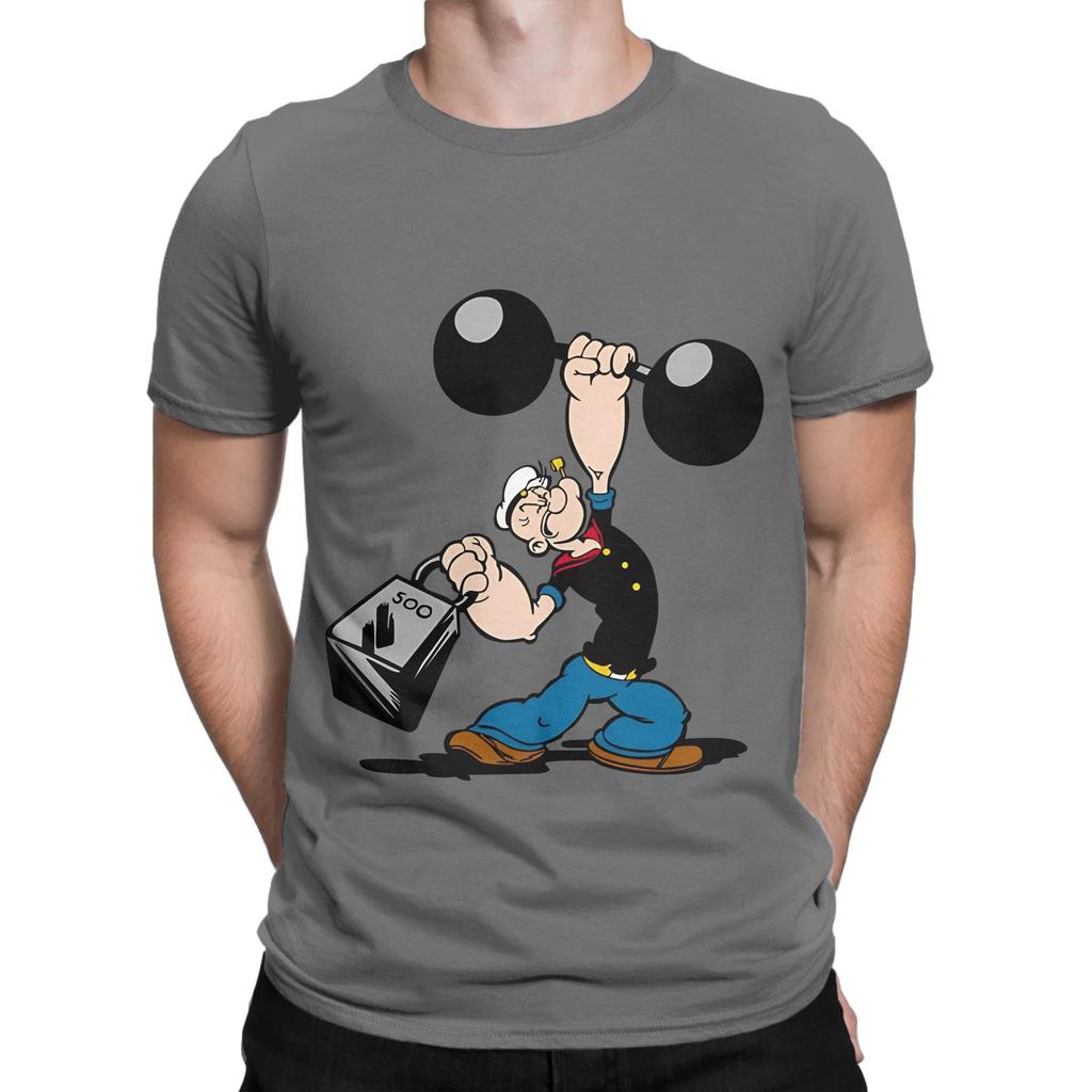 Ppopeye The Sailor Painting Funny 100 Cotton Tshirt Ppopeye Tops Tees For Unisex