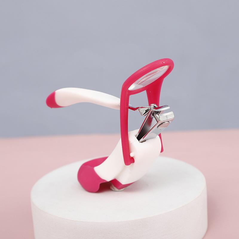 1Pc Newborn Magnifying Glass Nail Clippers, Anti-clip Meat Baby Nail Clippers Baby Nail Clippers with Magnifying Glass