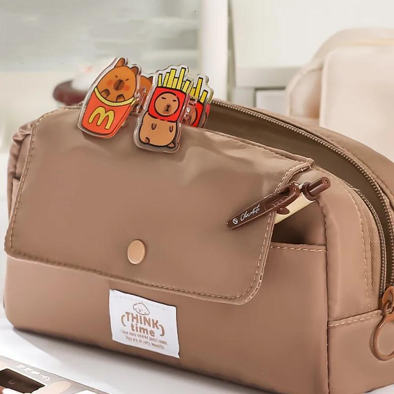 Elegantní pouzdro na tužku Simplicity pro studenty Korejská móda Jednobarevná taška na tužky Velkokapacitní taška na psací potřeby Školní potřeby