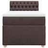 Maison Exclusive - Sommier à lattes de lit avec matelas Marron foncé 90x190 cm