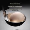 Stainless Steel Ladle with Hook - Thick Long Handle for Stirring and Hanging