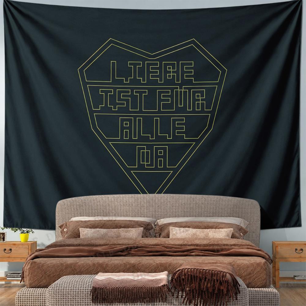 Artistic Heart Outline Block Text Logo Wall Decor, Teal Classic Beauty, Lovely Design for Kids Play Corner and Study Room with Pop