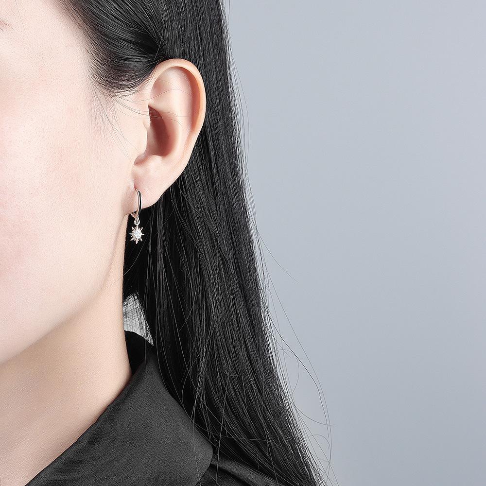 Tancise 925 Sterling Silver Zircon Earrings Drop Earrings For Women Wedding Party Gifts