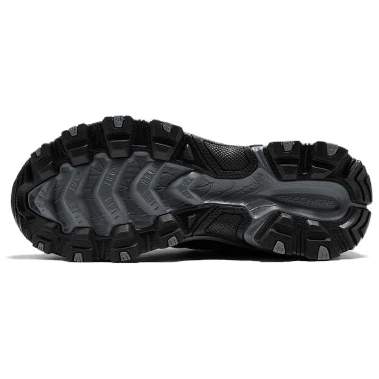Skechers Outdoor Mens Mesh Comfortable Soft Slip-Resistant Durable Low-Top Hiking Shoes Men Hiking Shoes Black 237867-BKCC