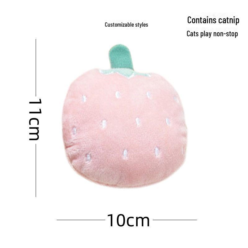 New Catnip Plush Toy: Cat Grass-Infused, Bite & Scratch Resistant, Self-Entertaining Doll for Cats